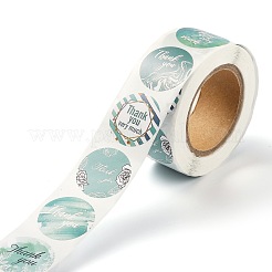 1 Zoll große Dankeschön-Papieraufkleber&nbsp;DIY-L035-011C
