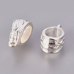 Supporti per tubi placcati color argento tibetano&nbsp;K08IW022