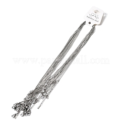 12 Stück Schlangenkette aus Edelstahl 304 für Damen und Herren&nbsp;NJEW-H093-19P-03