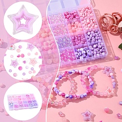 DIY-Set zur Herstellung von Stretch-Armbändern aus runden Acrylperlen&nbsp;DIY-FS0008-77