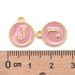 Charms smaltati in lega placcati oro&nbsp;ENAM-S118-07J