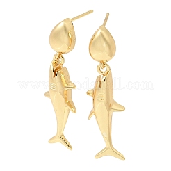 Messing Ohrringe&nbsp;EJEW-D352-06G-01