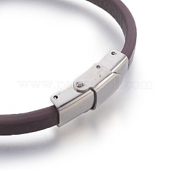 Bracciali cordone pelle microfibra&nbsp;BJEW-L635-01C-M