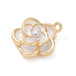 Breloques en laiton zircon cubique transparent&nbsp;CU-G605-03G-01
