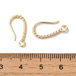 Langlebiger Ohrstecker aus plattiertem Messing&nbsp;KK-K381-07G-02