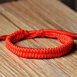 Verstellbare gewachste Schnur geflochtene Armbänder&nbsp;BJEW-E304-15