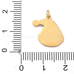 304 Edelstahl Emaille Weihnachtsmotiv Anhänger&nbsp;STAS-Z164-01G-03