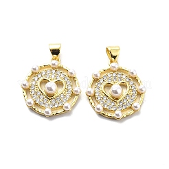 Pendenti in ottone con zirconi chiari&nbsp;KK-G446-15G