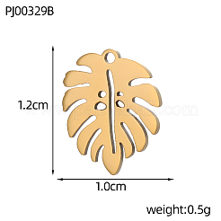 Anhänger aus Edelstahl 304&nbsp;STAS-OY016-27G