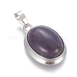 Natürlichen Amethyst Edelsteinanhänger&nbsp;G-L512-D09