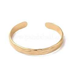 Braccialetti con polsino testurizzato in acciaio inossidabile 304&nbsp;BJEW-A003-04G