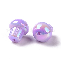Placage uv perles acryliques opaques irisées arc-en-ciel&nbsp;LS-OACR-C010-07A