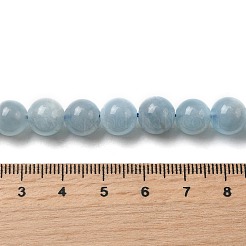 Natürliche Aquamarin Perlen Stränge&nbsp;G-D327-C03-8MM-01A