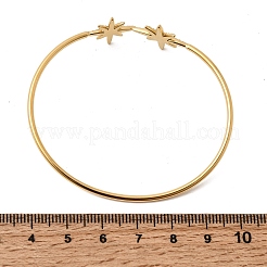 Bracelets manchettes en acier inoxydable 304 sertis de zirconiums cubiques transparents&nbsp;BJEW-Z166-05G