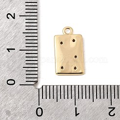 Ciondoli in ottone con pavé di zirconi chiari&nbsp;ZIRC-L106-02G-01
