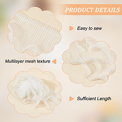 3-lagiger Rüschenbesatz aus Polyester&nbsp;DIY-WH0320-46