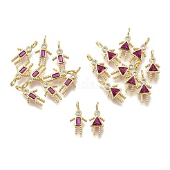 Colgante micropavé cubic zirconia de latón&nbsp;KK-D339-02G-07