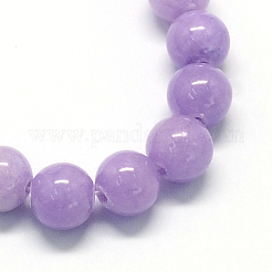 Natur gefärbt gelbe Jade Edelstein-Korn-Stränge&nbsp;X-G-R271-8mm-YXS24