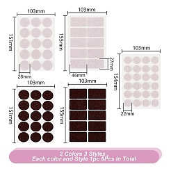 6 Satz Filz-Möbelgleiter in 6 Stilen&nbsp;AJEW-BC0007-89