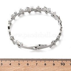 Bracelets en acier inoxydable 304 à motif étoile creuse pour femmes&nbsp;BJEW-A166-01A-P