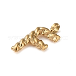 Pendentifs et breloques en acier inoxydable chirurgical 316&nbsp;LS-STAS-D031-01F