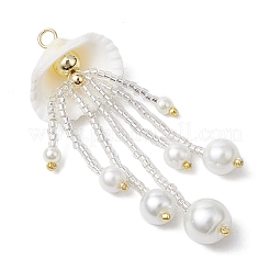 Pendentifs méduses en perles de verre&nbsp;PALLOY-MZ00571-01