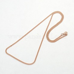 Unisex-Halsketten aus 304 Edelstahl im Casual-Stil&nbsp;STAS-O037-54RG