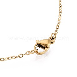201 collane con ciondolo in acciaio inossidabile&nbsp;NJEW-T009-JN139-40-2