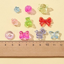 150g 10 transparente Acrylperlen im Stil&nbsp;TACR-FS0001-31