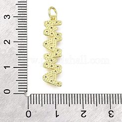 Pendenti in ottone con micro pavé di zirconi cubici per la festa della mamma&nbsp;KK-V007-26G