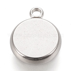 Cabochon pendenti in acciaio inossidabile 304 anti-ossidazione&nbsp;STAS-K202-03C-P