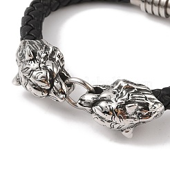 Geflochtene Armbänder aus Mikrofaser-Lederband&nbsp;BJEW-B096-19B