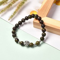 Braccialetti elastici con pietre preziose naturali e sintetiche per uomo donna&nbsp;BJEW-JB06703