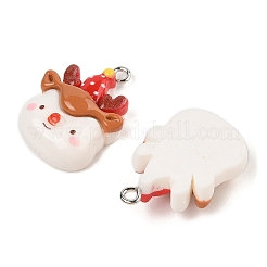Colgantes de resina opaca con motivos navideños&nbsp;RESI-S08-03G