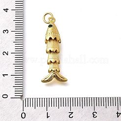 Pendentifs avec zircon cubiques à micro-pavés en laiton&nbsp;KK-R217-01G-09