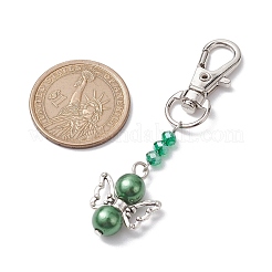 Décoration pendentif ange abs en plastique imitation perle&nbsp;HJEW-JM01942