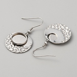Configuración de aretes colgantes geométricos de acero inoxidable 304&nbsp;FIND-WH0032-74P-02