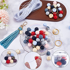 Kit de fabrication de porte-clés à motif léopard DIY&nbsp;DIY-SC0022-43