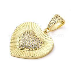 Messing micro pave klare zirkonia anhänger&nbsp;KK-S510-31G-03