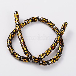 Oro e argento a mano colonne perline di vetro foglio&nbsp;LAMP-L041-01D