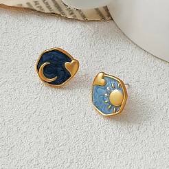 Pendientes de botón de aleación esmaltada&nbsp;FS-WGC3916-01