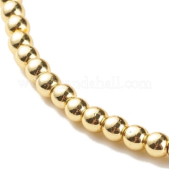 Bracciale elasticizzato con perline in ematite sintetica con testa di buddha in lega&nbsp;BJEW-JB07955