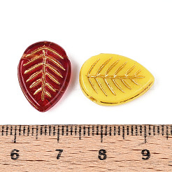 Blatt Glasperlen&nbsp;GLAA-T025-56M