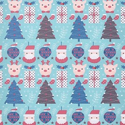 Tissu imitation cuir thème noël&nbsp;DIY-WH0157-64D-12