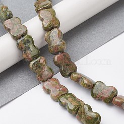 Natur Unakit Perlen Stränge&nbsp;G-K359-D09-01