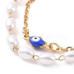PVD-Vakuumbeschichtung von mehrreihigen Armbändern aus Edelstahl 304&nbsp;BJEW-E054-01G-E