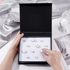 Geschenk-Aufbewahrungsboxen aus Papierkarton mit Manschettenknöpfen&nbsp;CON-WH0112-029