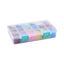 18 Farben Glas Saatperlen&nbsp;SEED-JP0007-03