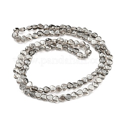 Fili di perle di vetro trasparente placcato con lucentezza perlata&nbsp;EGLA-G037-09A-PL02