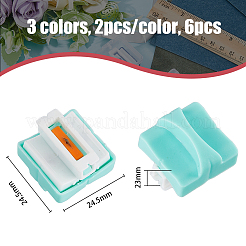 6 Schachtel 3 Farben Kunststoff-Mini-Papierschneiderklingen-Nachfüllpackungen&nbsp;AJEW-FH0003-90